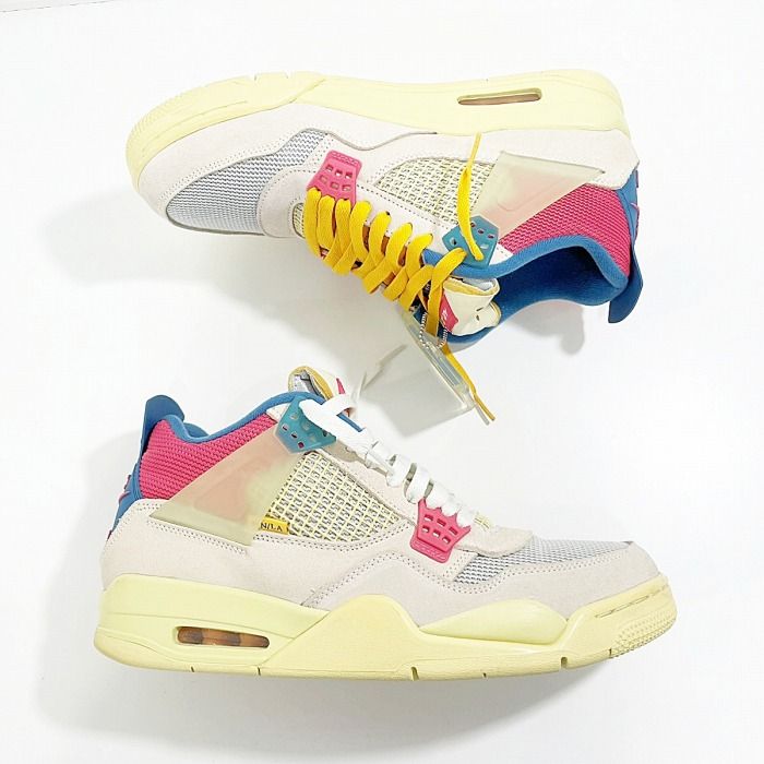 ナイキ NIKE 美品 付属品複数有 UNION × Air Jordan 4 SP Guava Ice/Light Fusion Red ユニオン  エアジョーダン4 SP グアバアイス/ライトフュージョンレッド 11 29.0㎝ マルチカラー - メルカリ