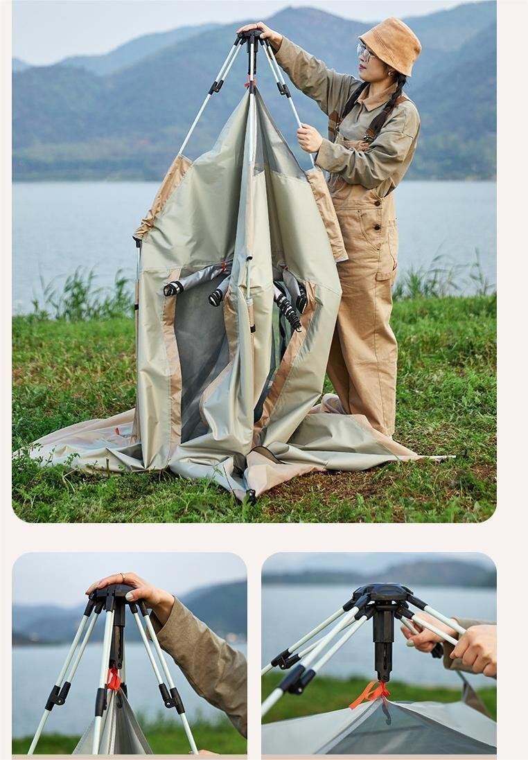 ワンタッチテント UVカット 防水PU素材 3〜4人用 キャンプ 釣り 登山 2024新作テント ワンタッチ 3-4人用 防風防水 uvカット 操作簡単 軽量