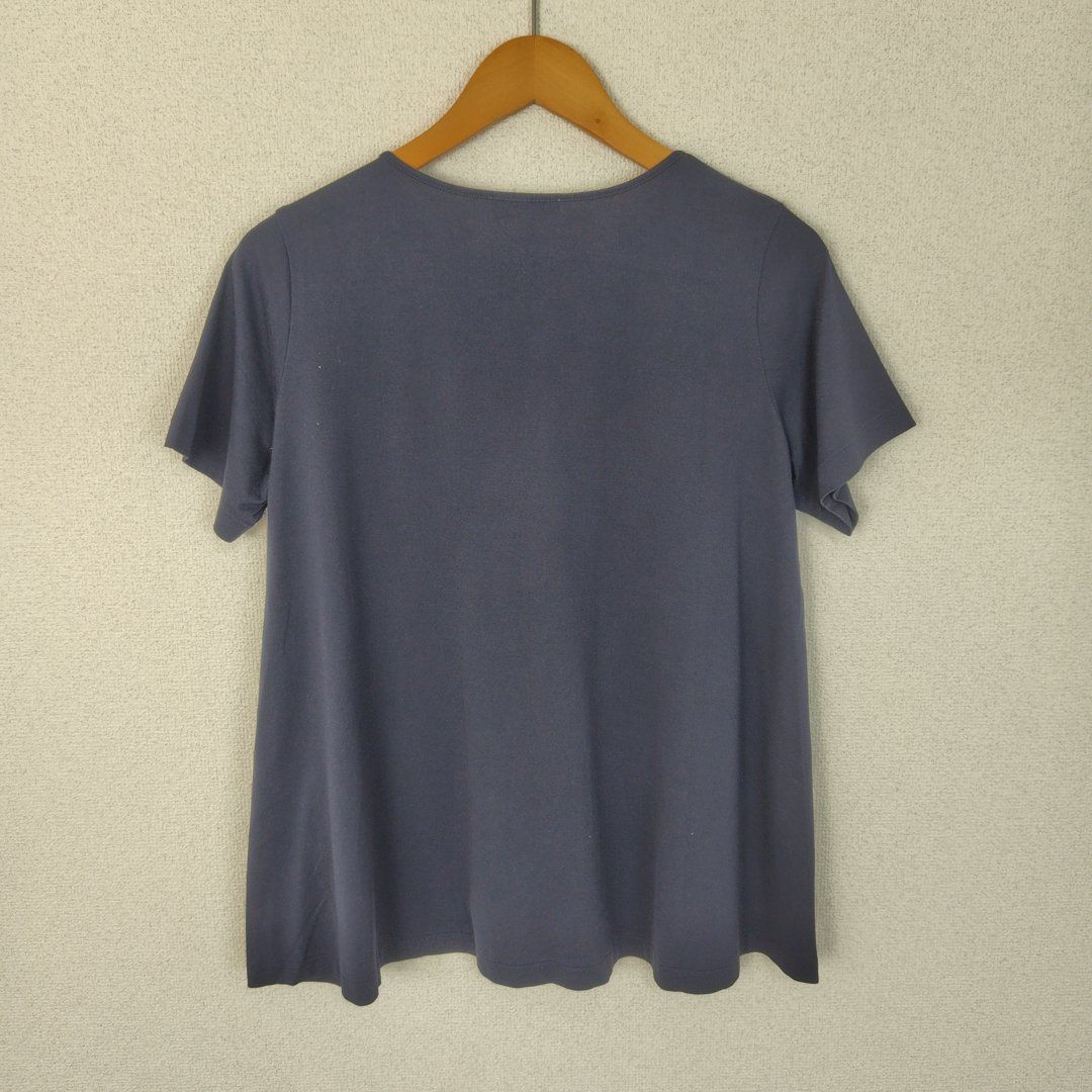 MACKINTOSH LONDON マッキントッシュ ロンドン Tシャツ 幾何学柄 ネイビー 40サイズ レディース 古着 モード MACKINTOSH LONDON マッキントッシュ ロンドン Tシャツ 幾何学柄