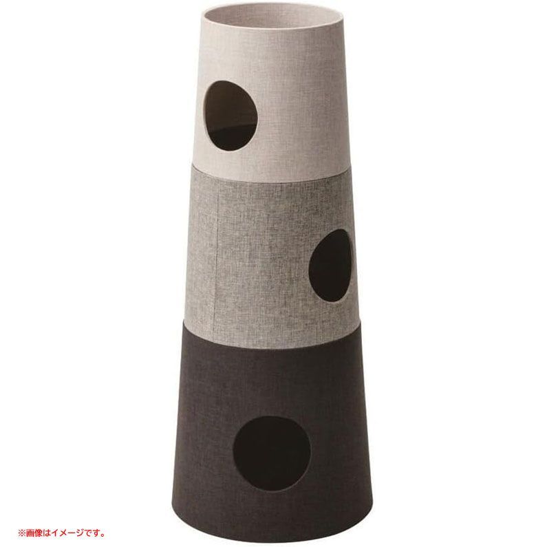 D5115◆ カインズ CAINZ キャット インテリア タワー 直径45cm 高さ110cm グレー NECOTA セット カーサ おしゃれ グッドデザイン 猫 キャットタワー