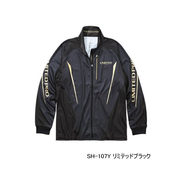 ≪'25年3月新商品！≫ シマノ リミテッド プロ フルジップシャツ SH-107Y リミテッドブラック Sサイズ
