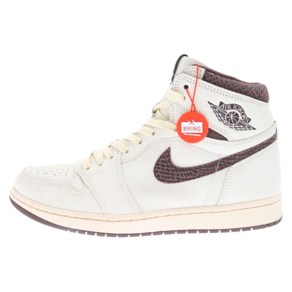 NIKE (ナイキ) ×A MA MANIERE AIR JORDAN 1 RETRO HIGH OG SP DO7097-100 アマ マニエール  エアジョーダン1 ハイカットスニーカー ホワイト/ブラウン US10/28cm - メルカリ