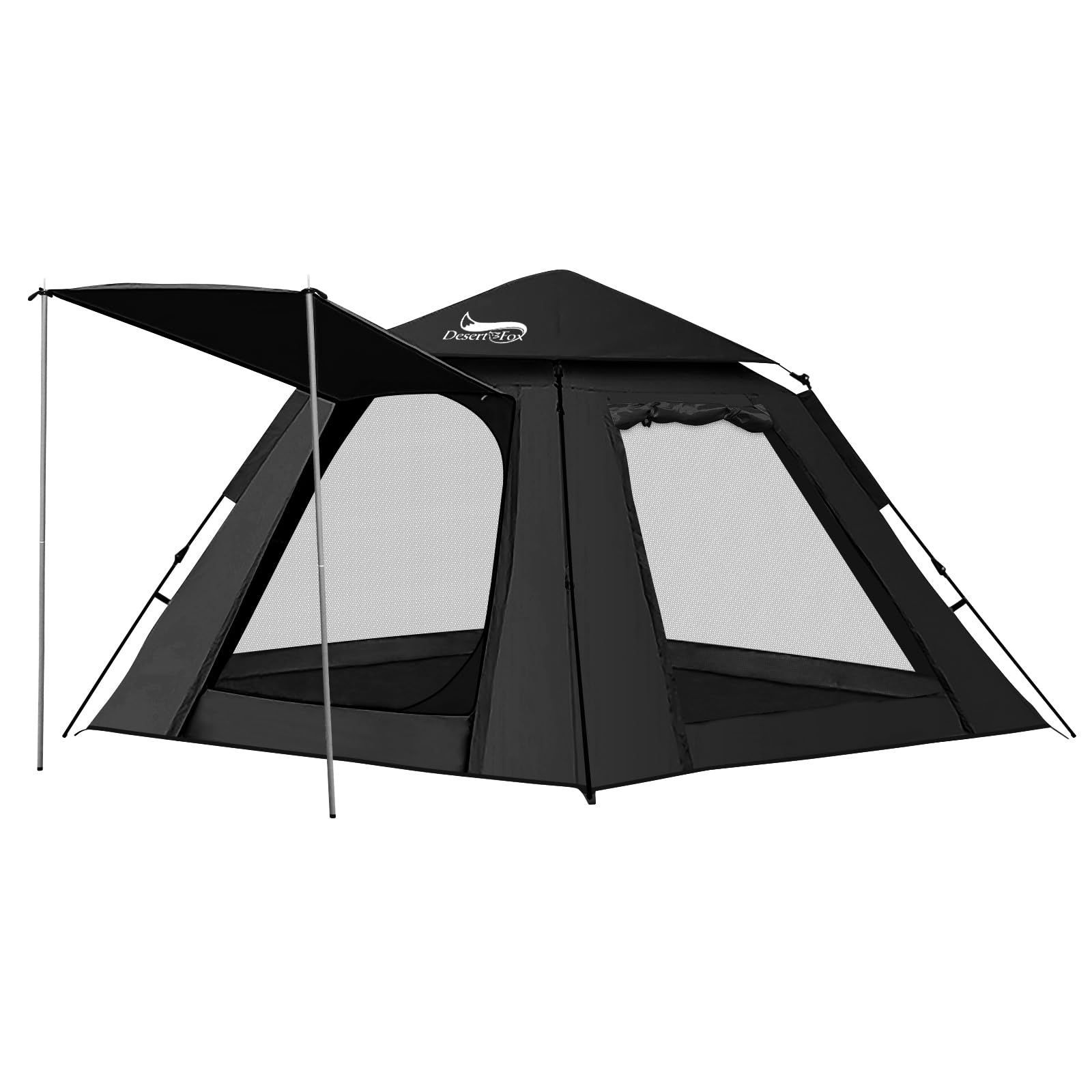 人気商品】DesertFox テント ワンタッチ 3-4人用 4000mm耐水圧 テント