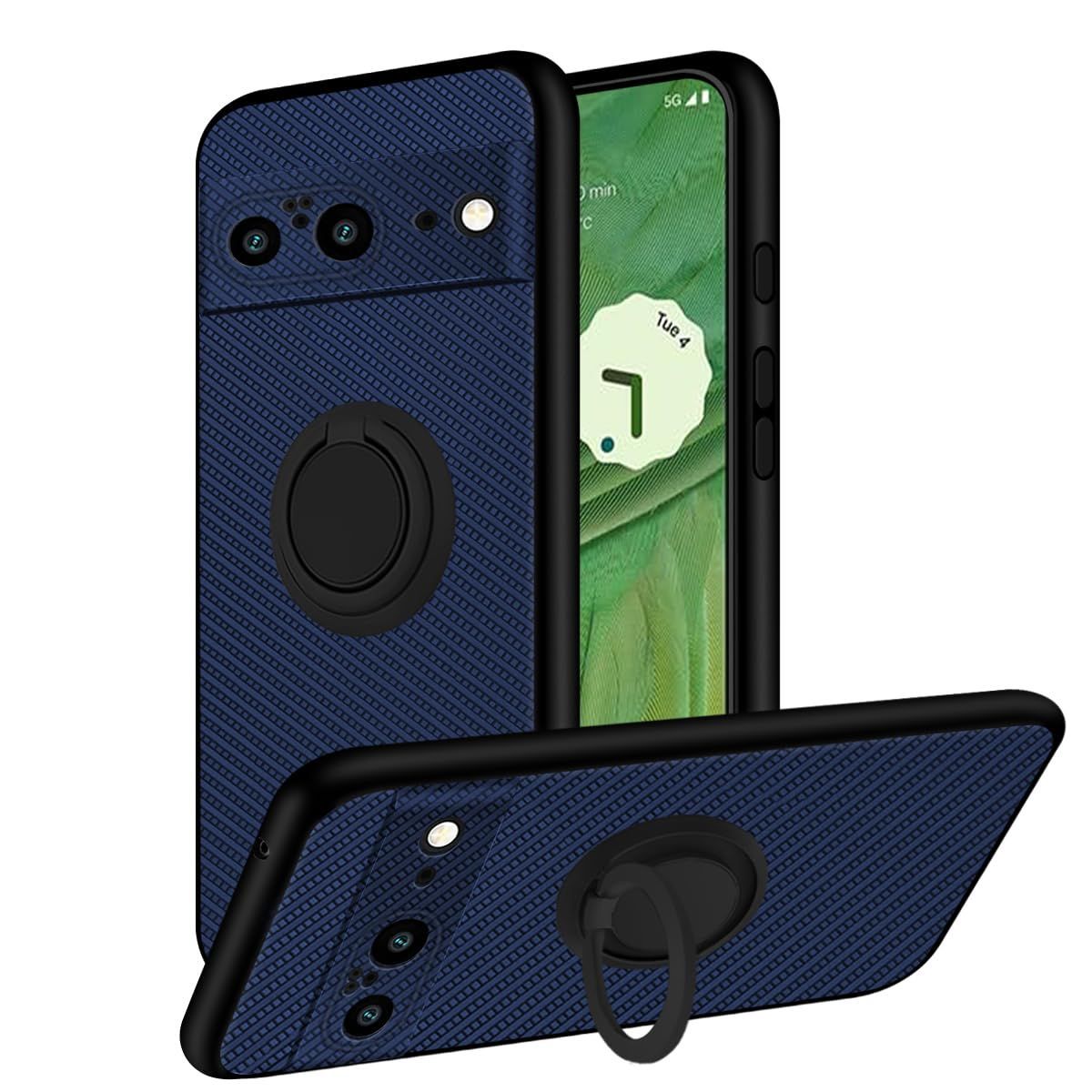 【新着商品】Google Pixel8 ケース リング付き TPU 薄型 軽量 耐衝撃 米軍MIL規格取得 グーグル ピクセル8 カバー 傷防止 滑り止め 指紋防止 衝撃吸収 レンズ保護 一体型 スタンド機能付き 360回転