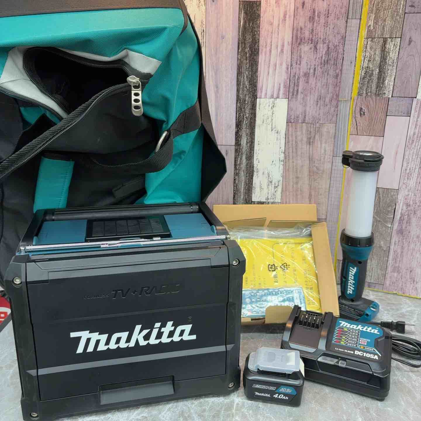 マキタ makita 防災用コンボキット CK1012 ラジオ付テレビTV100 ワークライトML807 八潮店