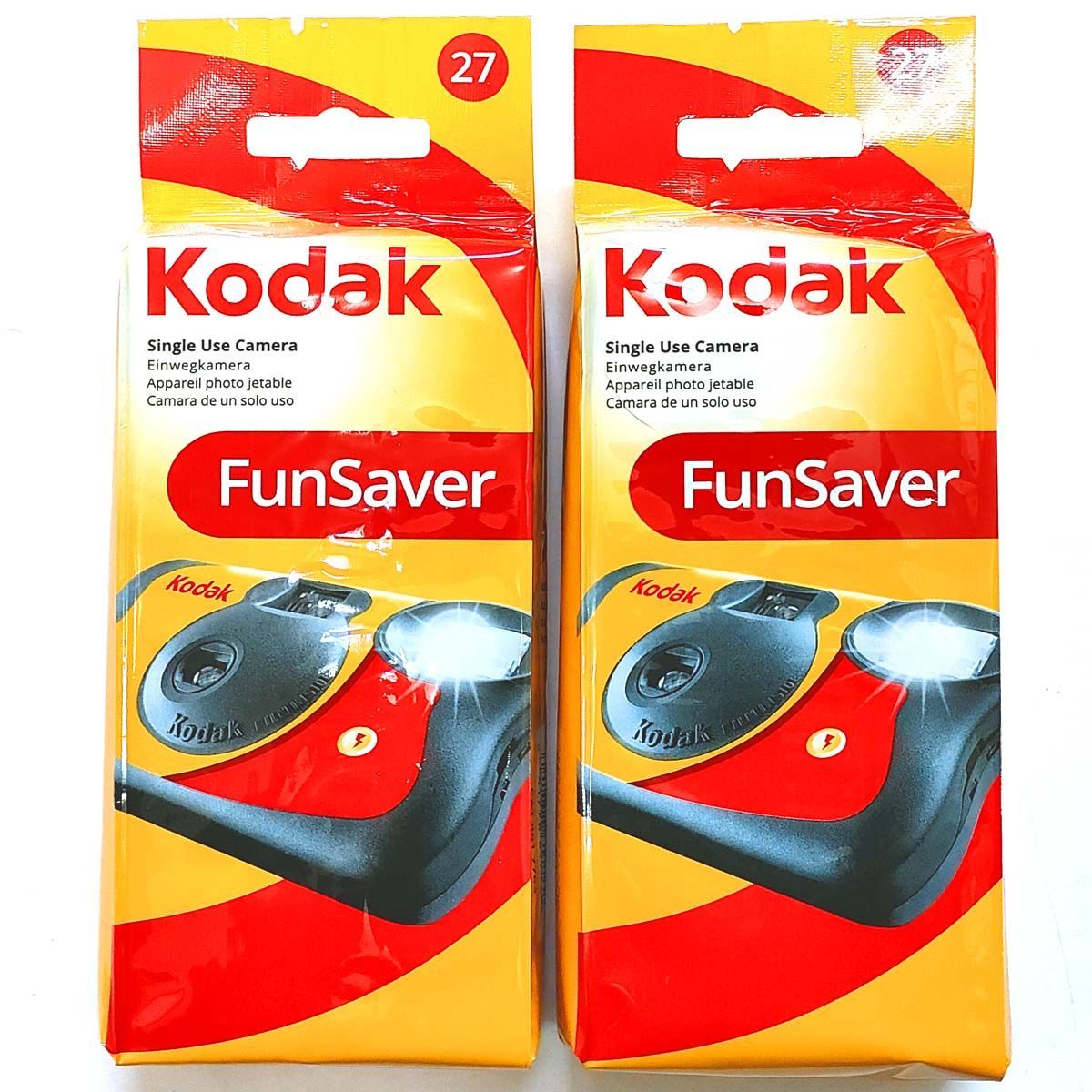 使い捨てカメラ【2個セット】コダック FunSaver 800-27枚撮 フラッシュ