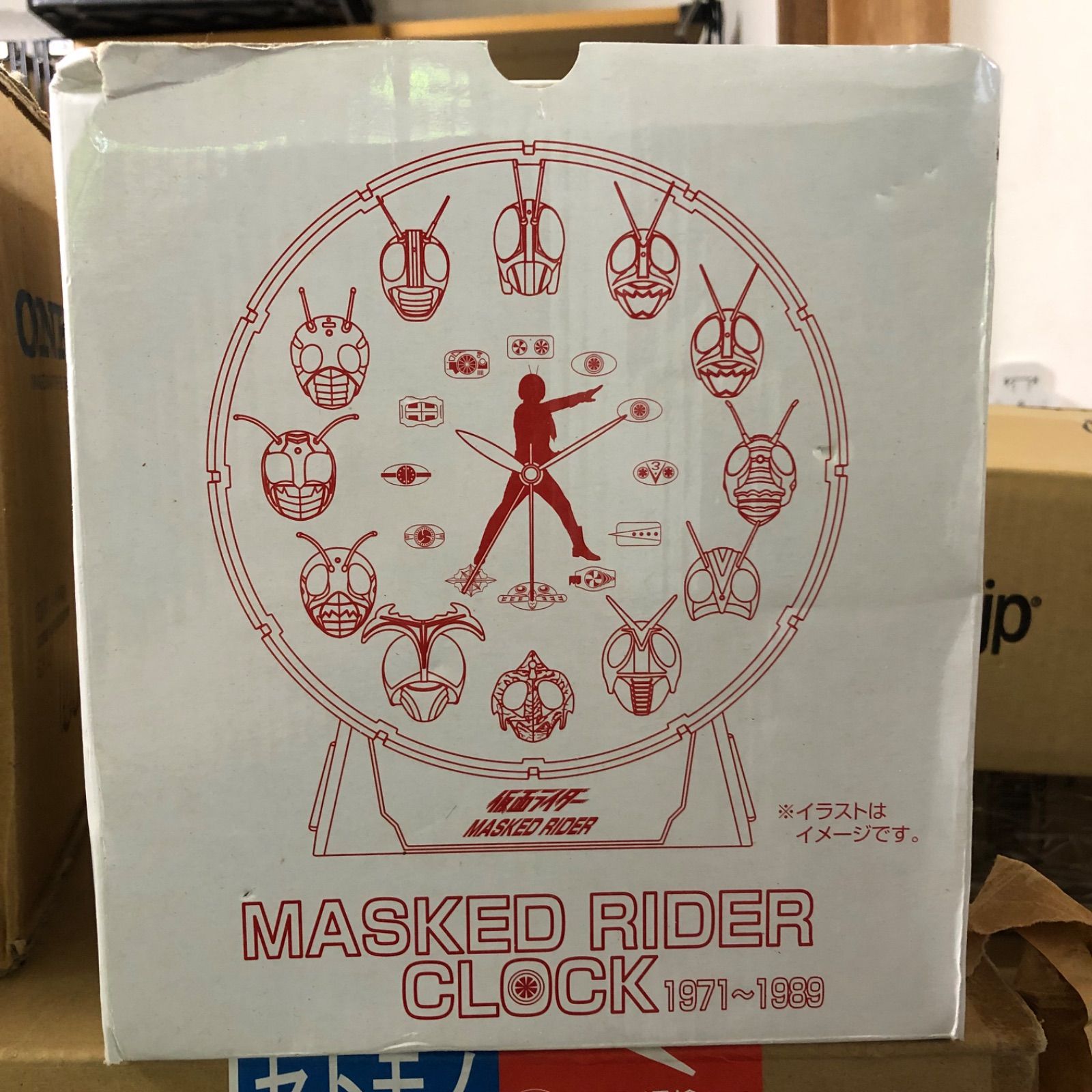 MASKED RIDER CLOCK 時計 仮面ライダー ４０周年 - メルカリ