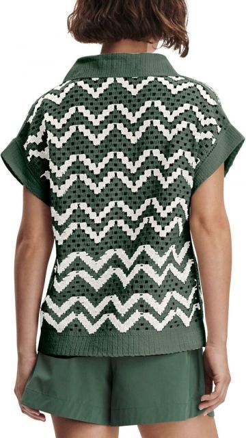 バーレイ レディース ポロシャツ トップス Varley Women s Joelle Crochet Polo Top Cilantro