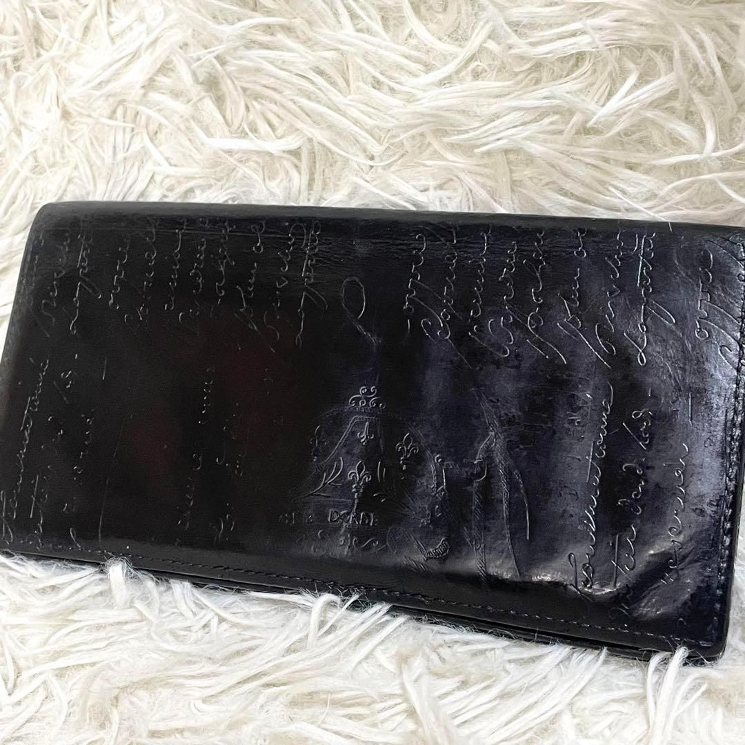 ベルルッティー　Berluti 長財布　カリグラフィ　ブラック　黒　札入れ ベルルッティー Berlluti 人気 長財布 カリグラフィ ブラック 黒