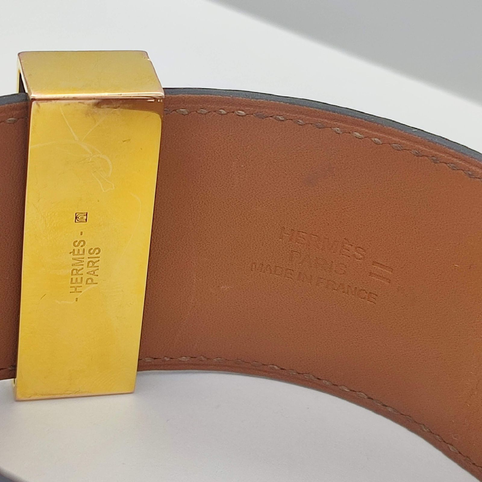 美品】Hermes エルメス コリエドシアン バングル リザード