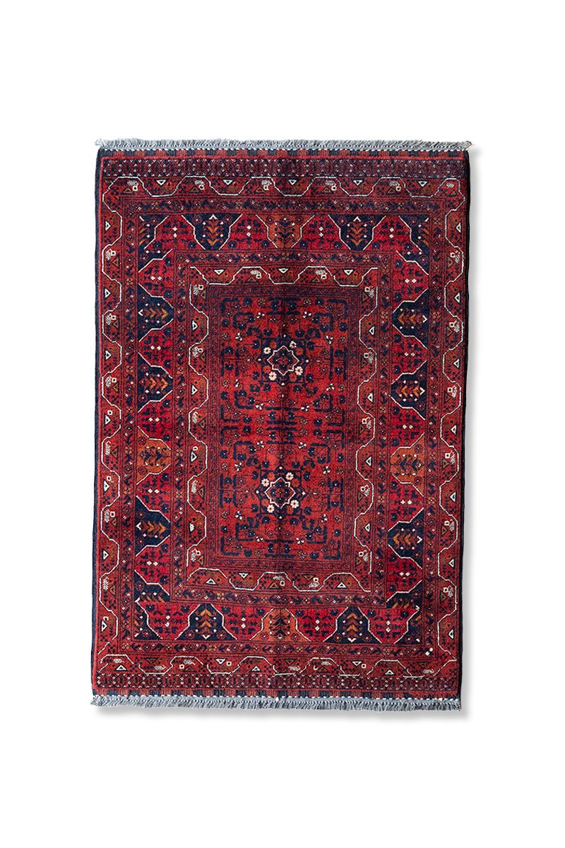 147 x 100cm 90-00s TRIBAL RUG by Trukmen トライバルラグ アフガンラグ トルクメン 手織り 絨毯 - メルカリ