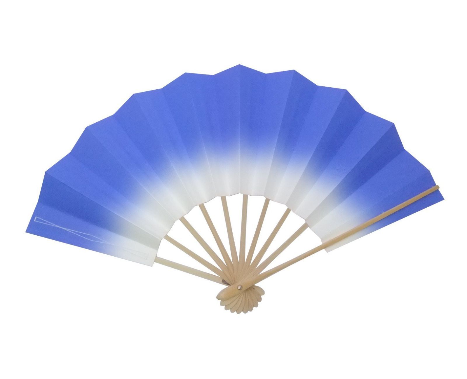 【人気商品】舞扇子 ぼかし 白竹 9寸5分 ≪群青・白竹・日本製≫青 紺 お稽古に最適！ 舞踊や祭りダンスにも！