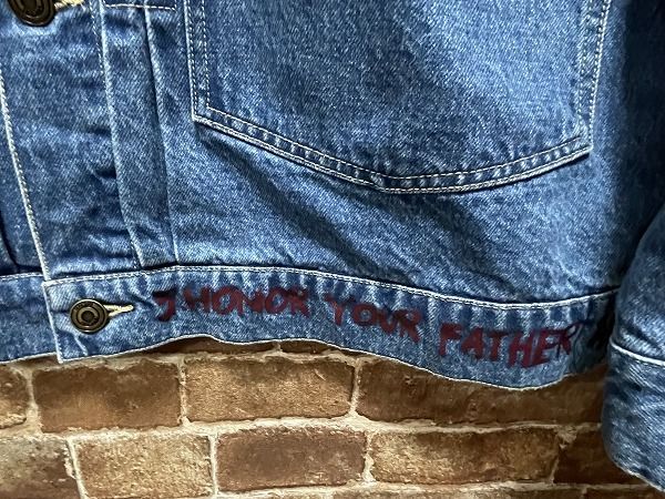 MSSproject あろまほっと直筆サイン入り　私物デニム ジャケット EXAMPLE エグザンプル 456122132 PEACE DENIM JACKET ピース