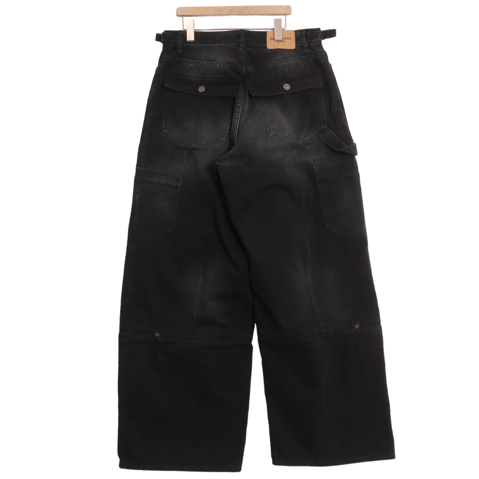 BALENCIAGA バレンシアガ 23AW 767971 カーゴワイドデニムパンツ S 