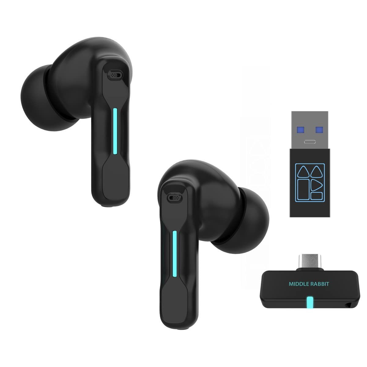 ゲーミングヘッドセット ワイヤレス ヘッドフォン PS4 PS5 PC Switch 無線2.4GHz USBドングル 38ms超低遅延 Bluetooth5.1 マイク内蔵 ノイズキャンセル タッチコントロール 自動ペアリング ワイヤレスイ