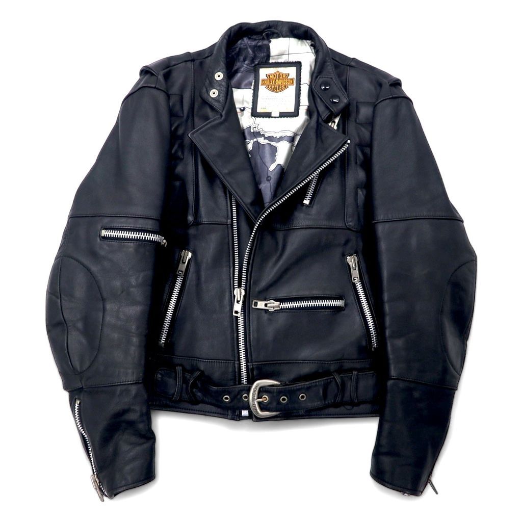 Harley-Davidson ライダースジャケット レッドブラック HARLEY-DAVIDSON ハーレーダビッドソン RIDING GEAR レザー