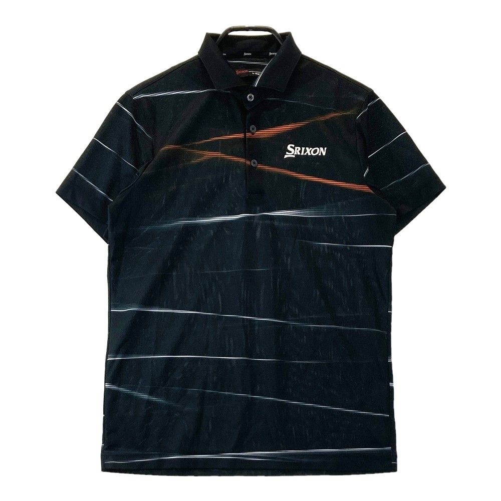 サイズ：M SRIXON スリクソン by DESCENTE ロゴ刺繍 半袖