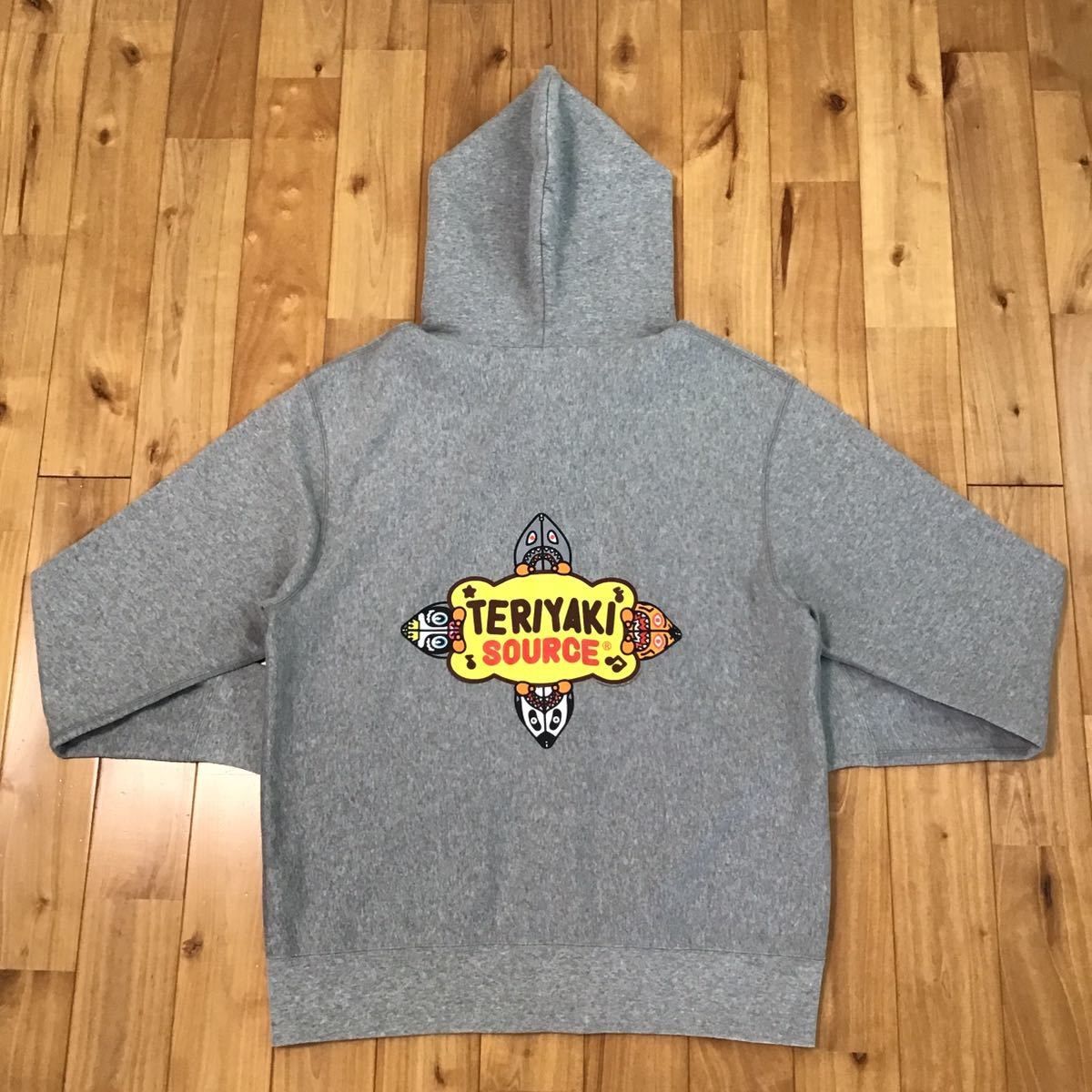 BAPE テリヤキ星人 フルジップパーカー グレー - メルカリ