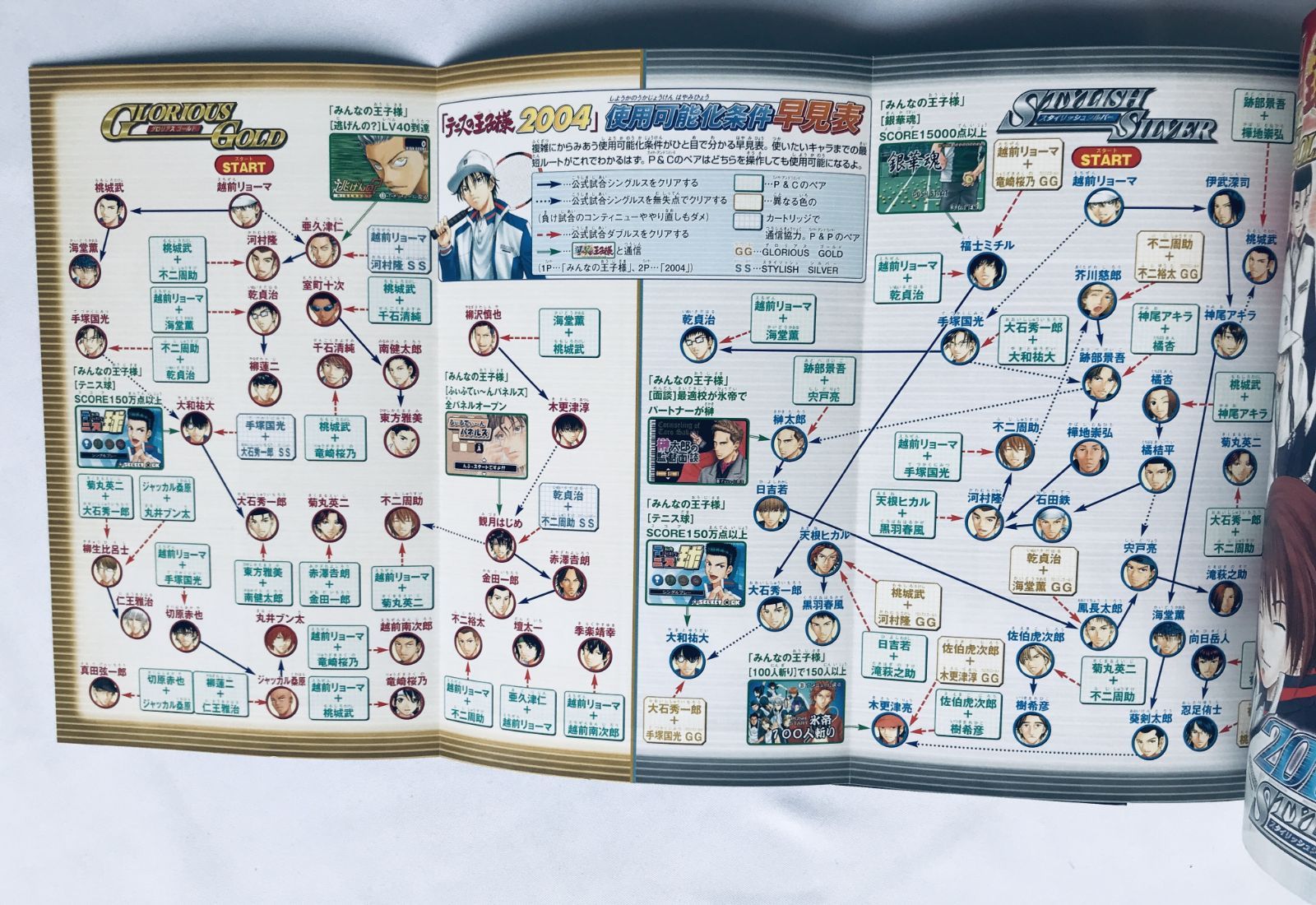 テニスの王子様2004 グロリアス ゴールド スタイリッシュ シルバー GBA 