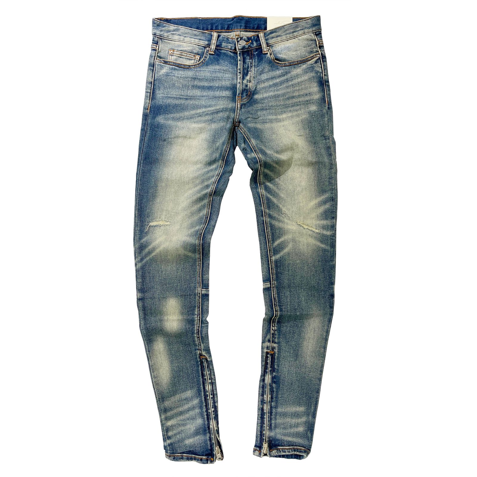 mnml M12 スキニー デニム パンツ ブルー STRETCH DENIM BLUE