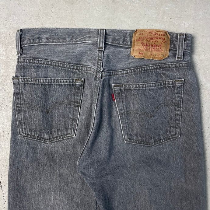 90年代 USA製 Levi's リーバイス 501-0658 先染め ブラック デニム