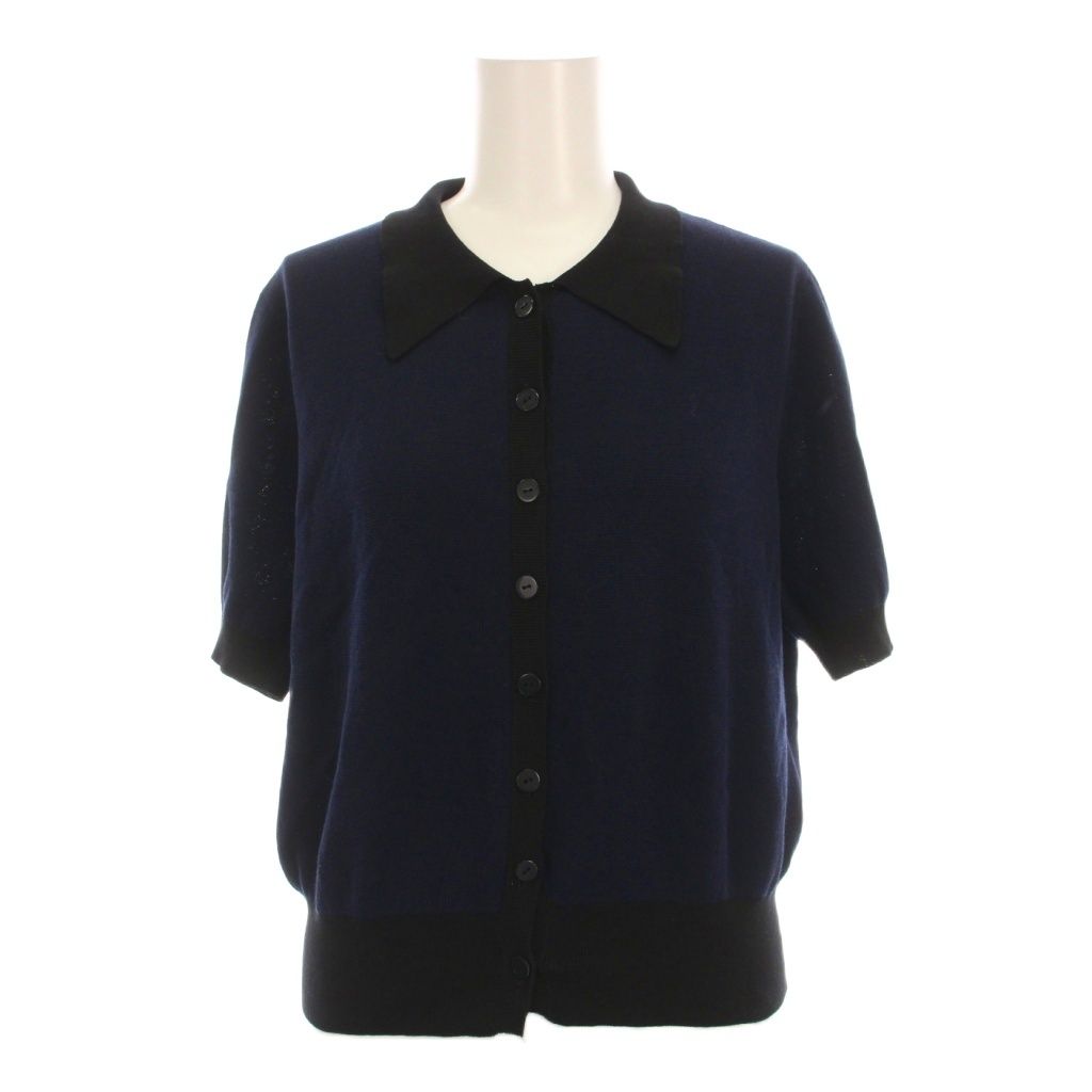 イエナ IENA BONHEUR 25SS B.ポロシャツニット 半袖 黒 紺 25-080-900-5000-2-0 |YM
