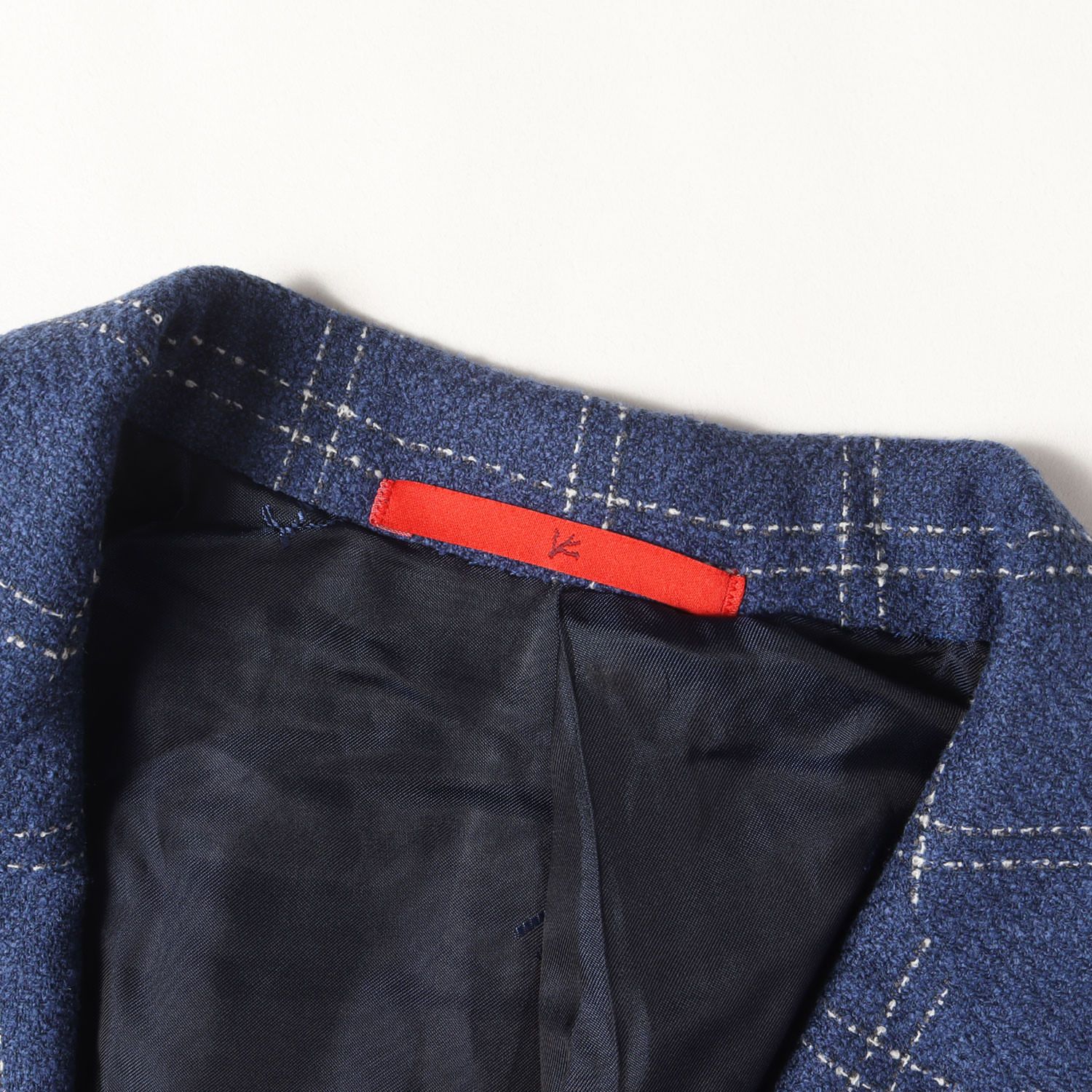 美品】ISAIA イザイア ジャケット ブルー サイズ:44 | ピークド