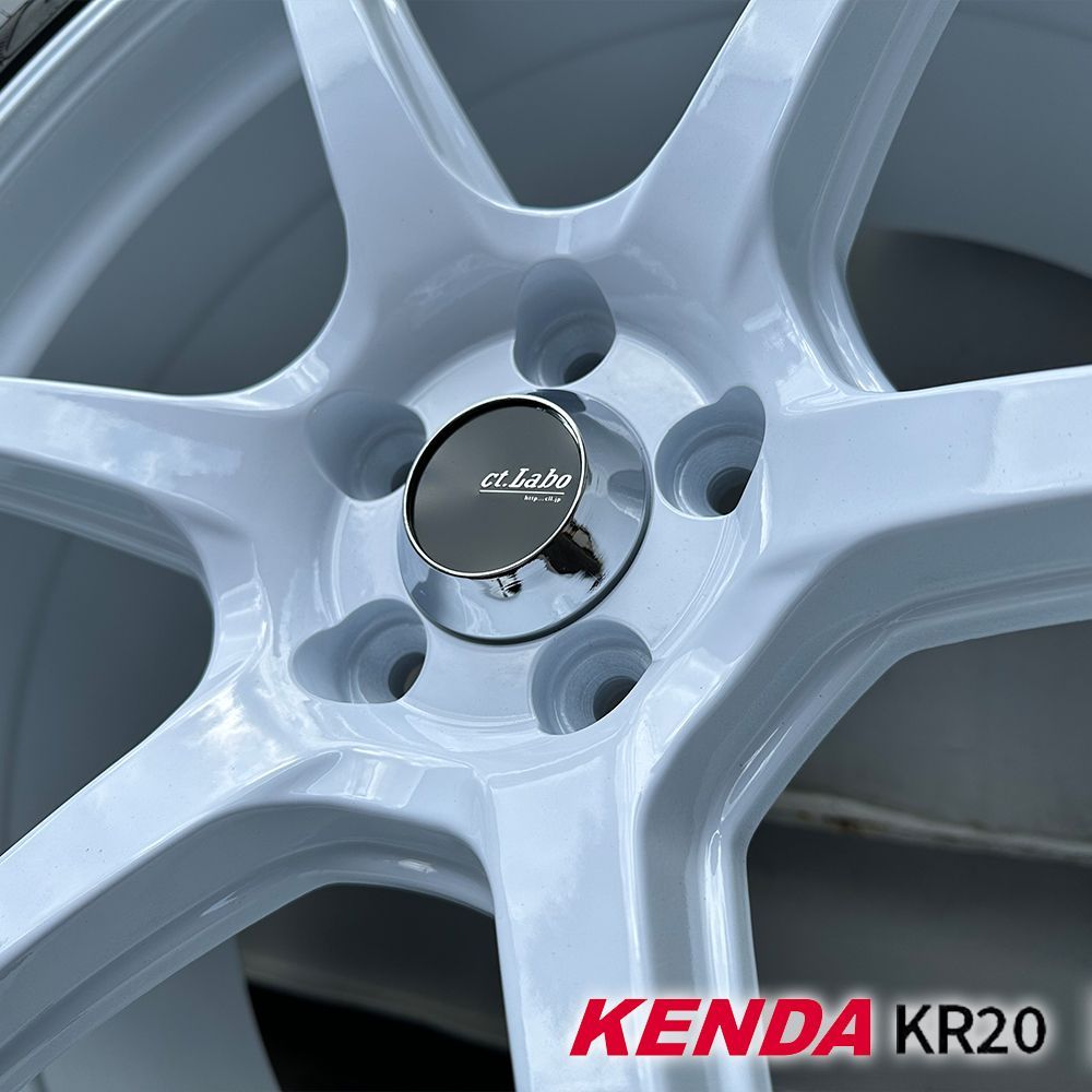 トヨタ 86 スバル BRZ 18インチ タイヤホイールセット 4本セット ケンダ KENDA KR20 225/40R18 235/40R18  Acht6 アハト6 走り系 ホワイトホイール - メルカリ