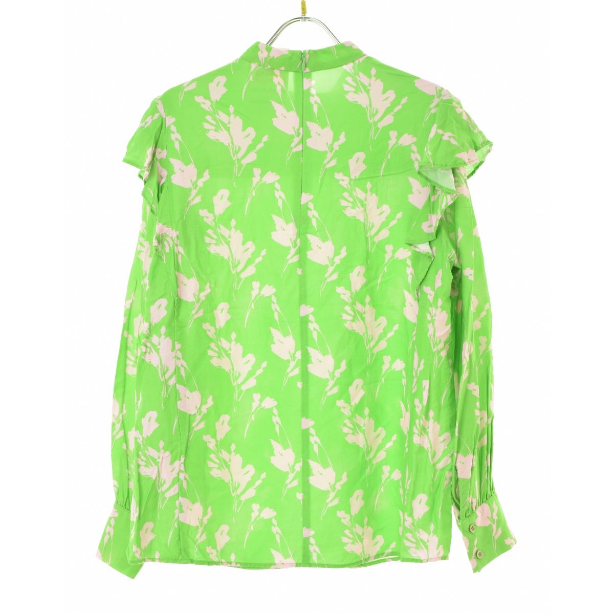 allureville◆フリル長袖ブラウス/2/コットン/WHT/202510-13-250-02-020 allureville(アルアバイル) / フリル長袖ブラウス/2/コットン