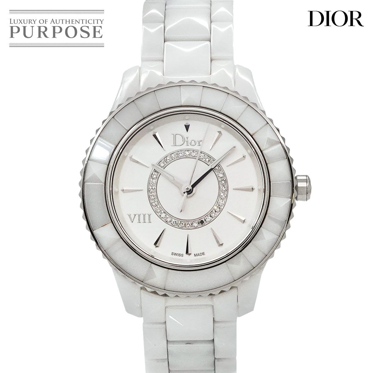 ディオール Dior クリスタル ホワイト 腕時計　レディース 楽天市場】【中古】【ウォッチ】Christian Dior クリスチャン
