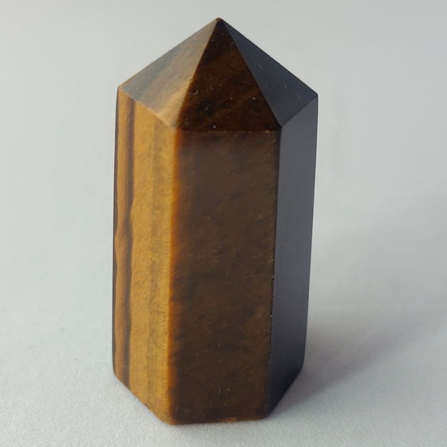 六角柱 パワーストーン 原石 置物 ポイント型 『タイガーアイ(虎目石