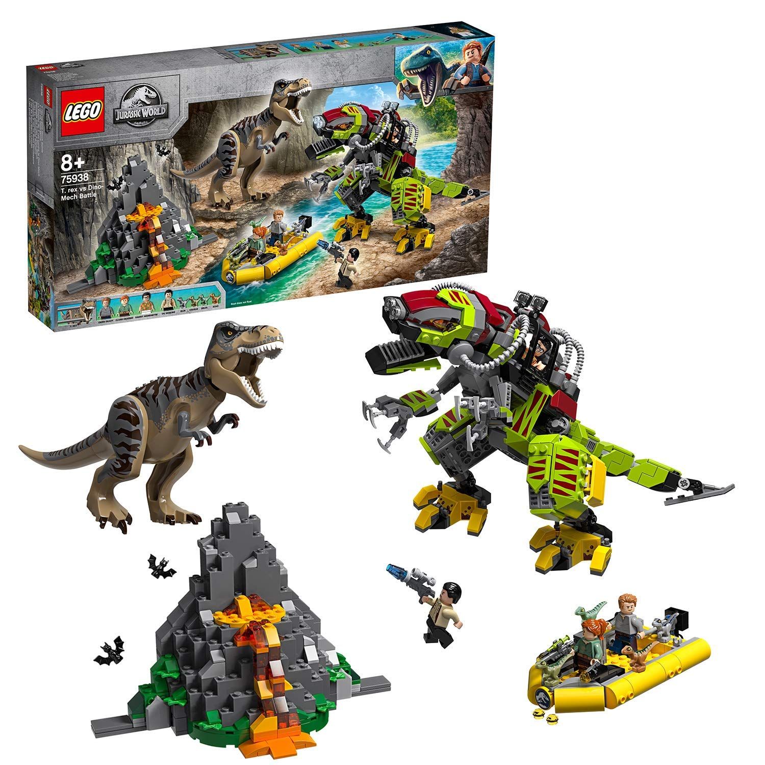 レゴ(LEGO)ジュラシック・ワールド T-レックス vs. メカきょうりゅう 75938 ブロック おもちゃ 恐竜 男の子 