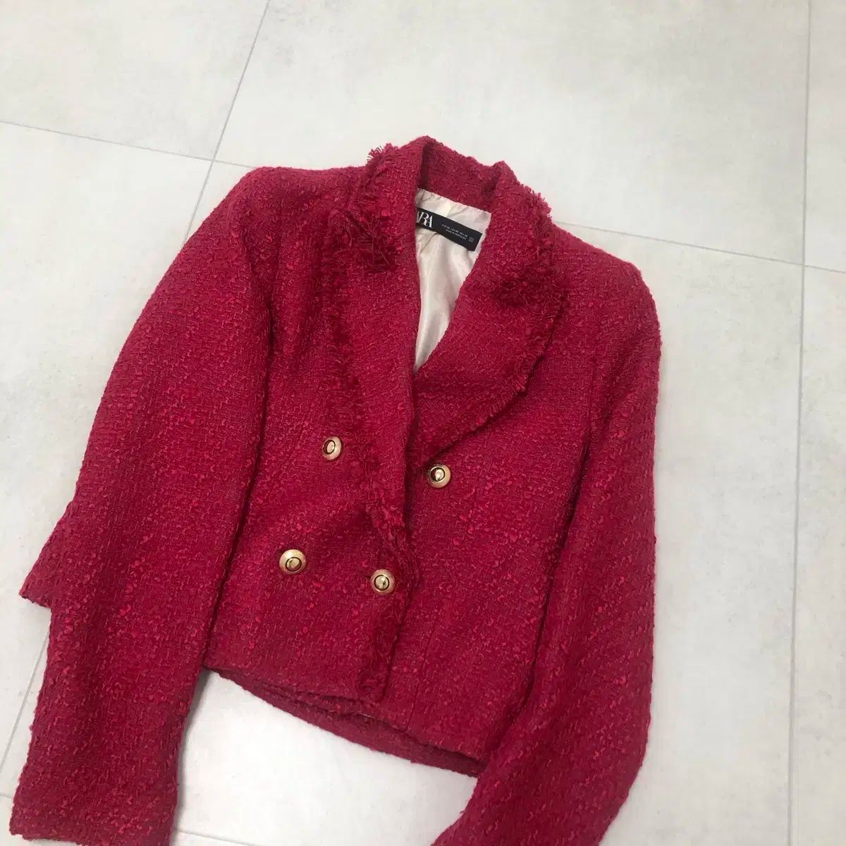 ZARA ツイードジャケット 完売品 XS - メルカリ