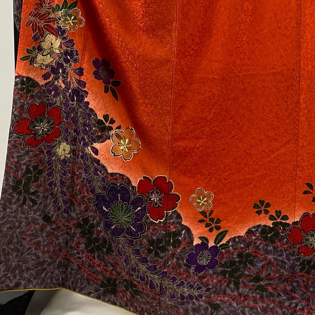 振袖 豪華 桜 金彩 身丈176cm ゆったりトール 振袖 豪華 桜 金彩