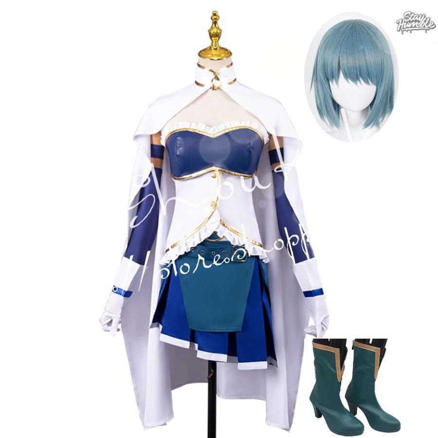 魔法少女まどか マギカ 風 美樹 さやか コスプレ衣装 ウィッグ cos靴 cosplay コスチューム 変装 仮装 ハロウィン イベント 撮影 祭り