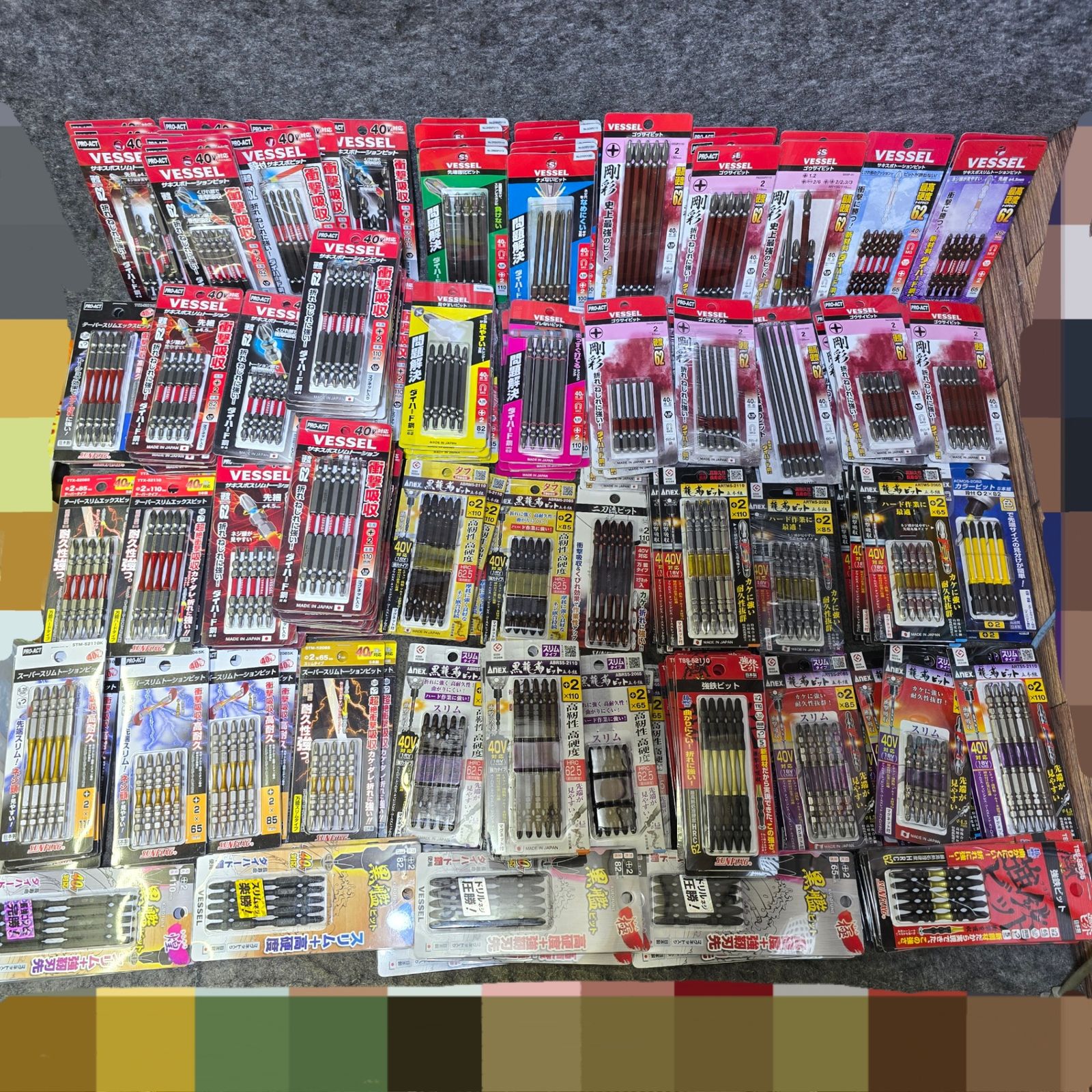 ♥ 大 まとめ売り ビット5本入り 200パックまとめ売り 六角軸6.35mm インパクトドライバー用 メーカー サイズ混合 約1000本 桶川店