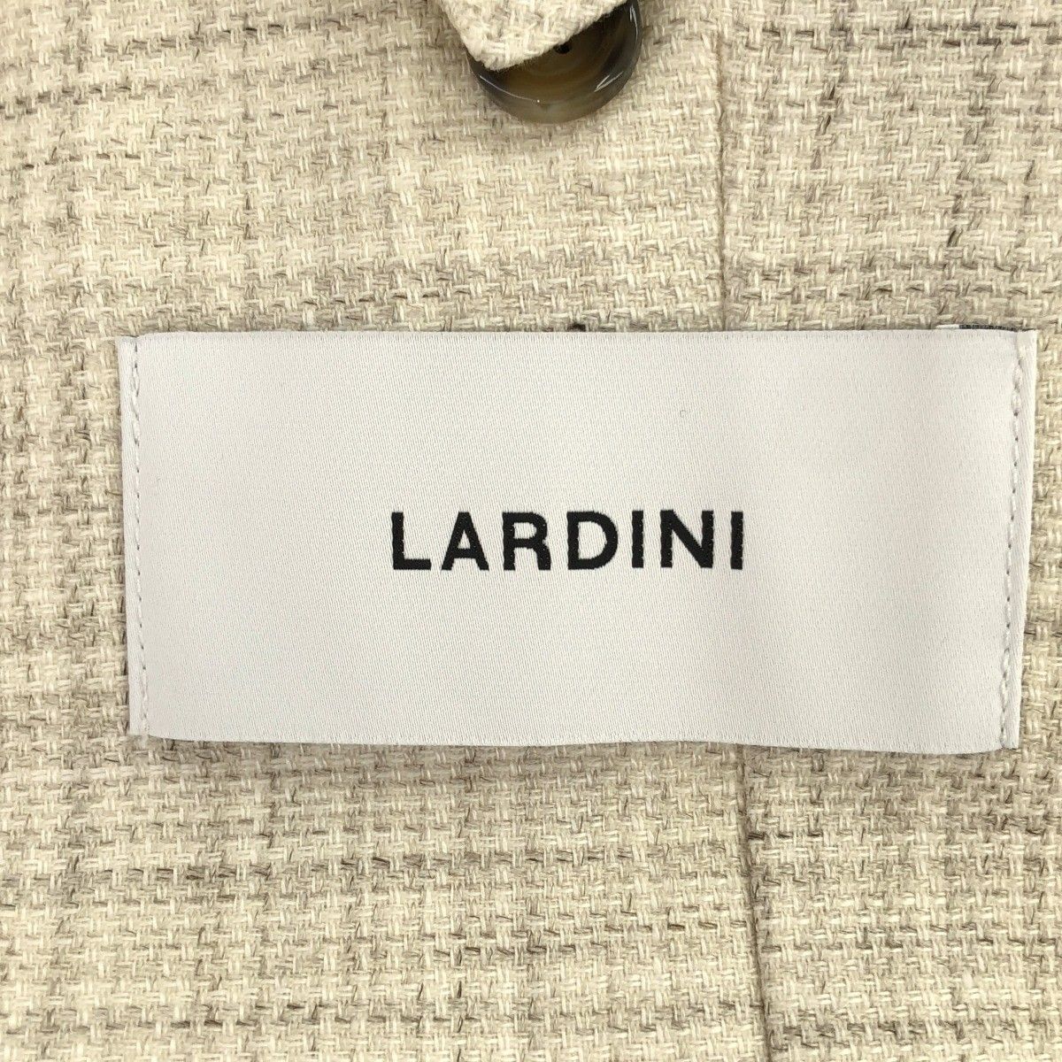LARDINI ラルディーニ ADVANCE ウールリネン チェックテーラード 