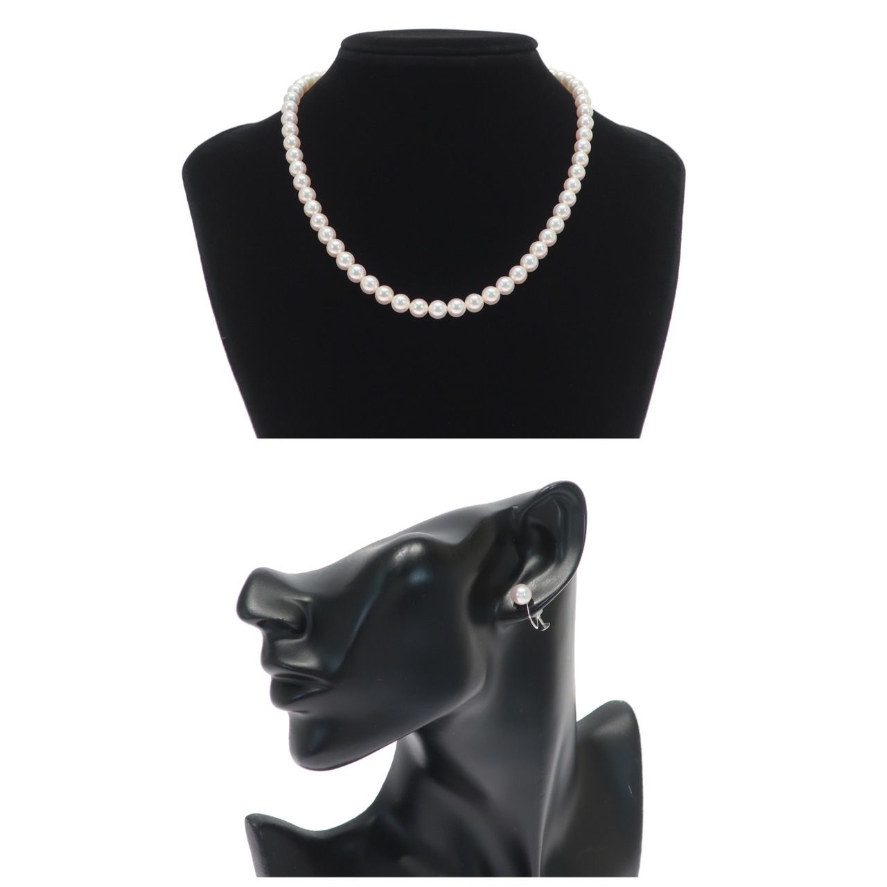 新品同様】MIKIMOTO ミキモト パールネックレス Mチャーム イヤリング 