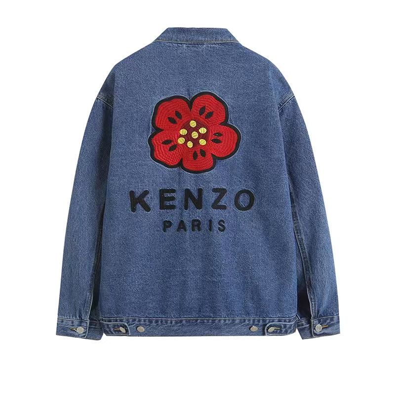 破格！！）KENZO ボケ フラワー デニム ジャケット Gジャン ケンゾー