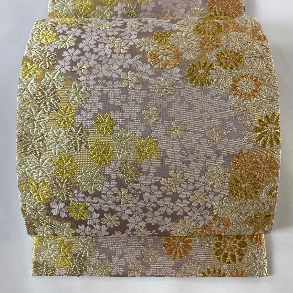 新品　山口美術織物謹織　帯　袋帯　帛紗付き 楽天市場】山口美術織物謹製 唐織礼装用袋帯 六通柄 献上春菊文