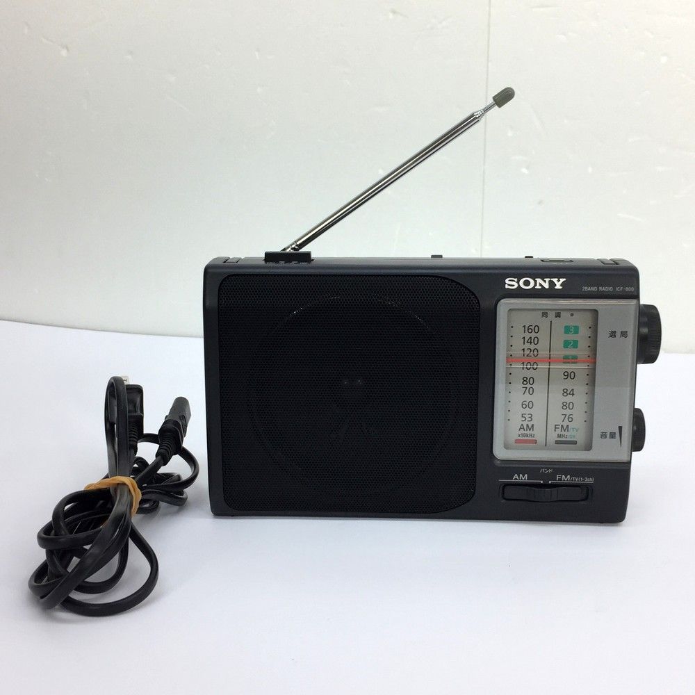 ブラック) テレビ、オーディオ、カメラ SONY ICF-800 FMラジオ