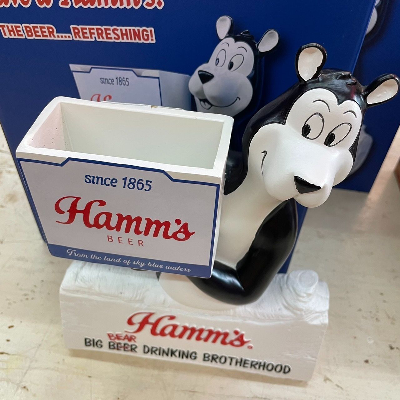 アメリカン ポリレジン スタチュー BEAR フィギュア オブジェ 小物入れ アメリカン雑貨 アメリカ雑貨 キャラクターHamm アドバタイジング  かわいい おしゃれ | アメリカ雑貨 ミニカー FUN FUNNY