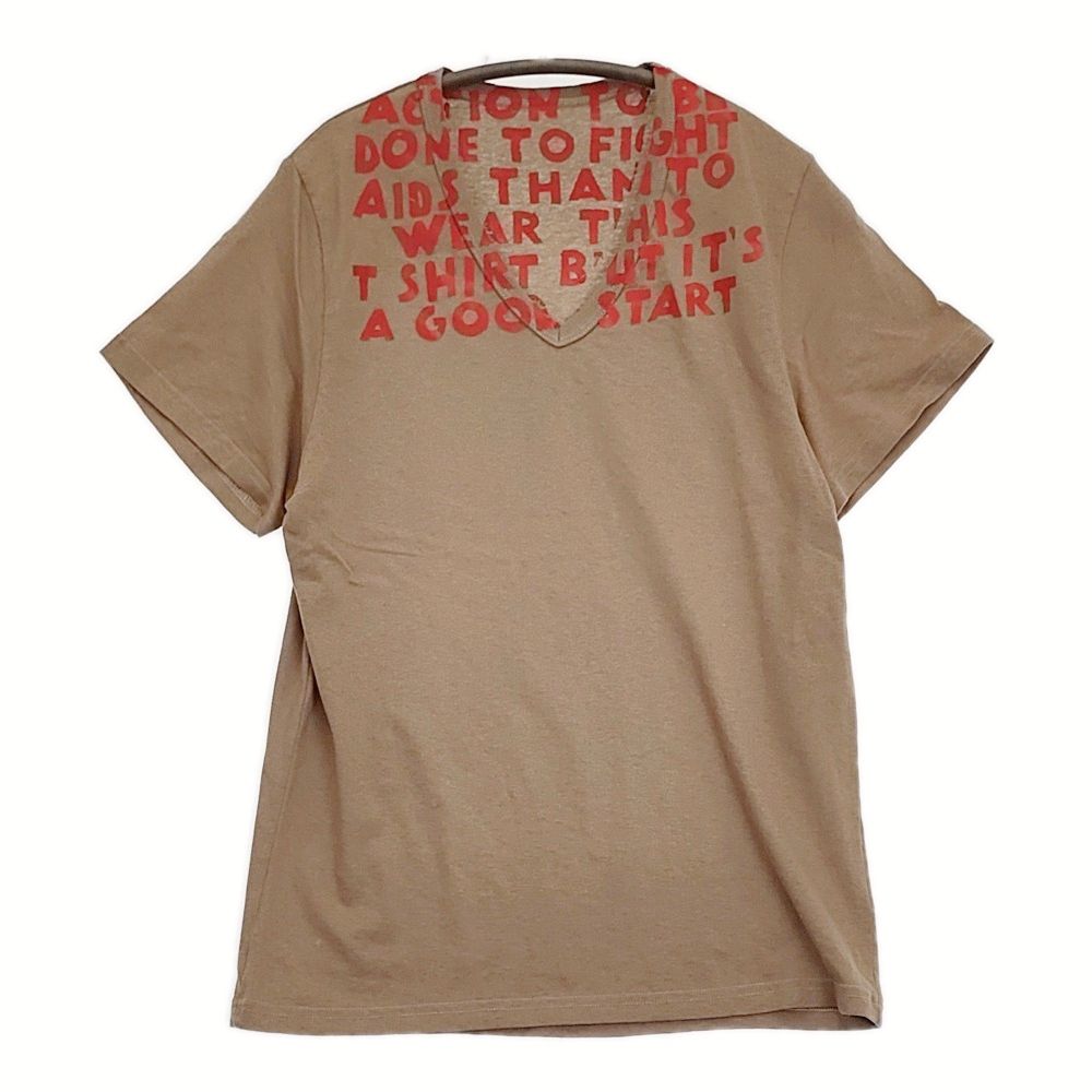martin margiela ここのえ　変形tシャツ MARTIN MARGIELA エイズT チュニジア製 ここのえ時代 Vネック