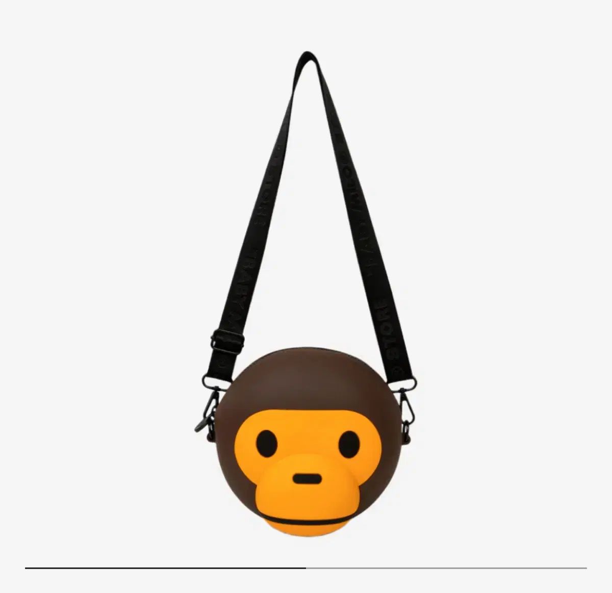 A BATHING APE アベイシングエイプ ベビー マイロ シリコーン クロスバッグ ブラウン