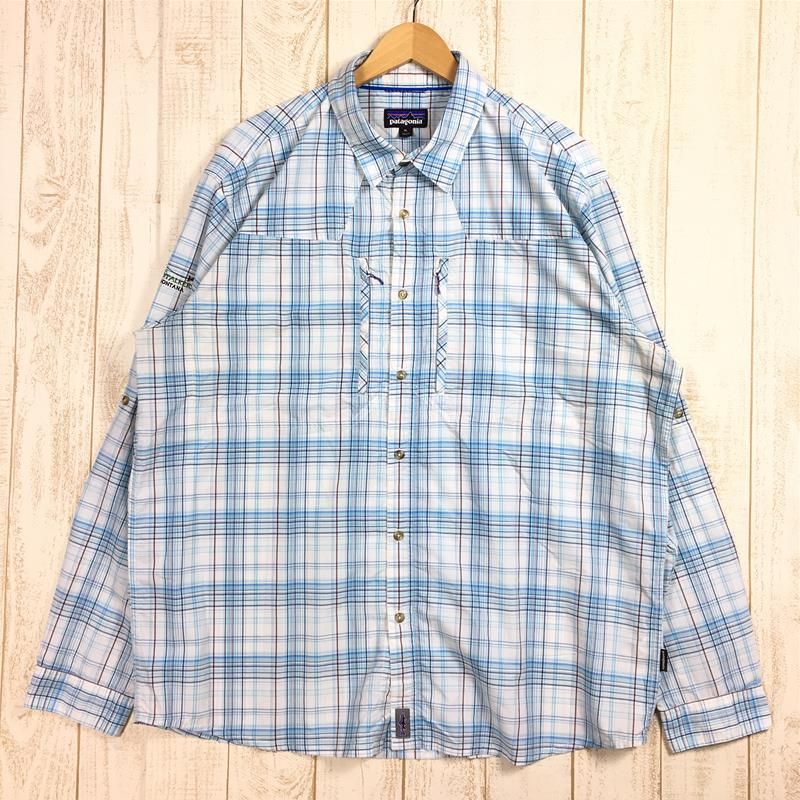 パタゴニア　長袖シャツ MENs XL パタゴニア ロングスリーブ サンストレッチ シャツ Long