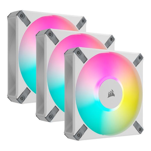 【新品･翌営業日出荷】CORSAIR  コルセア PCケースファン AF120 RGB ELITE WHITE Triple Fan Kit CO-9050158-WW (2569447)