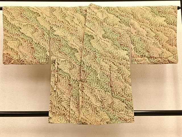 平和屋着物＃道中着　道長葉尽くし文　正絹　逸品　BAAU0043gt 平和屋着物＃道中着 道長葉尽くし文 正絹 逸品 BAAU0043gt - メルカリ