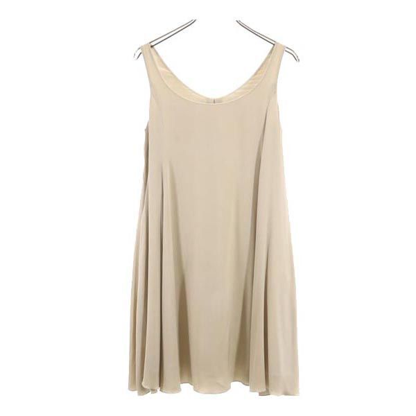 FOXEY NEW YORK 38ノースリーブワンピース ベージュ FOXEY NEW YORK(フォクシーニューヨーク) ワンピース サイズ38 M