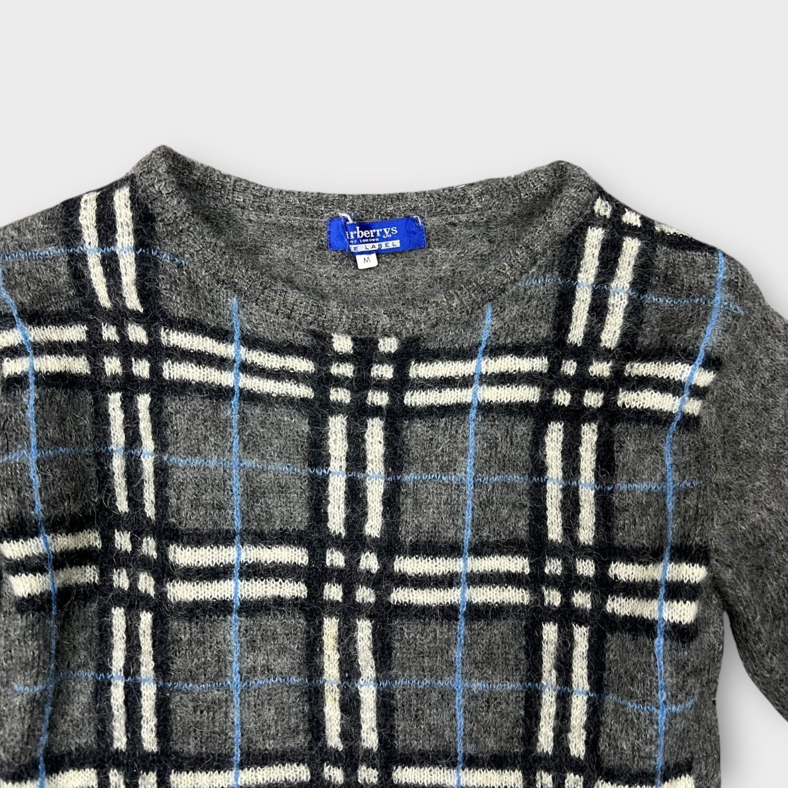Burberry Blue Label モヘア混 半袖ニット fbf11-879 Mサイズ