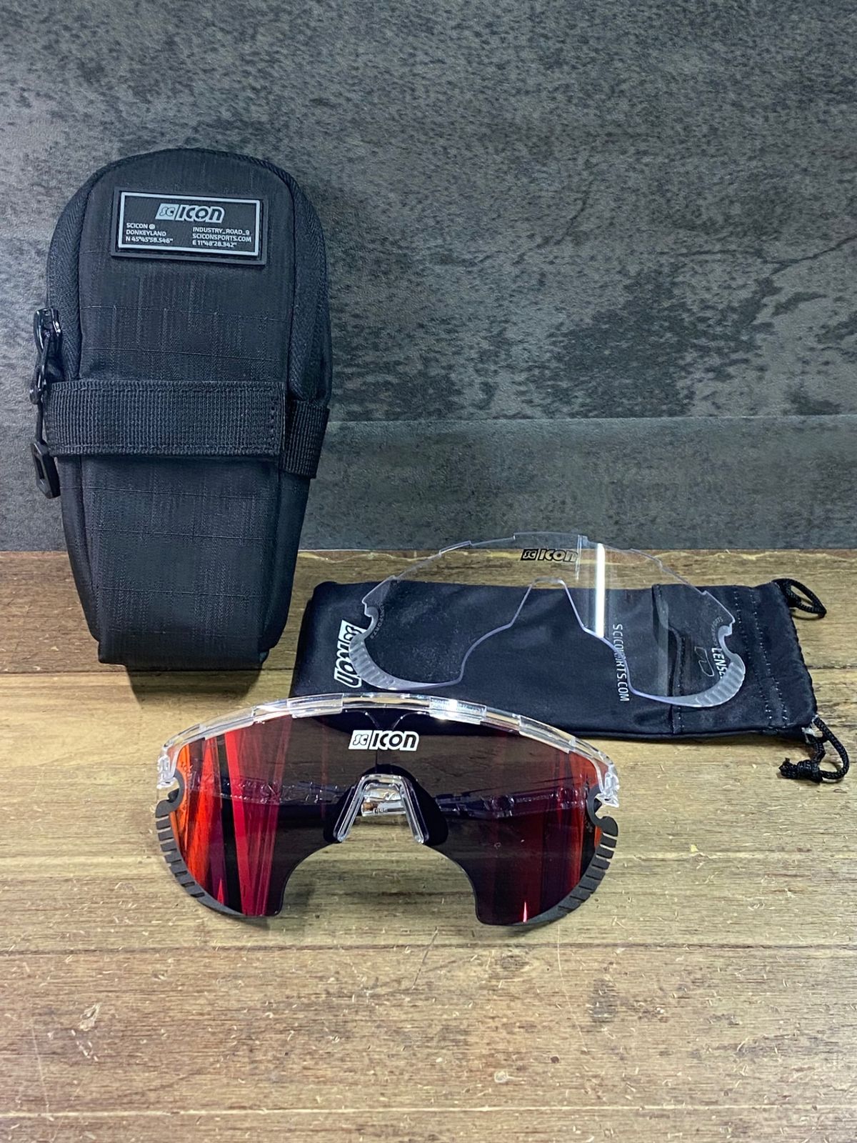 JM797 シーコン SCICON AEROWING LAMON サングラス アイウェア クリスタルグロス クリアレンズ付属